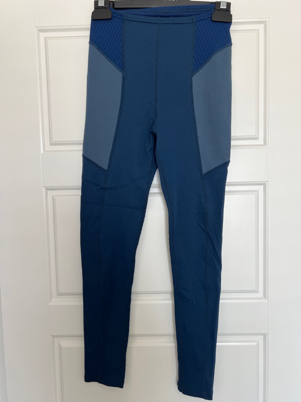 For Love And Lemons Navy and Slate Blue Paneled Leggings